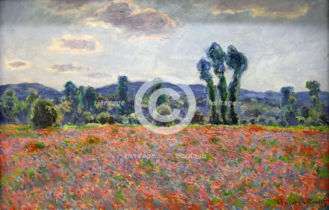 'Poppy Field', 1887. Artist: Claude Monet