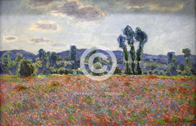 'Poppy Field', 1887. Artist: Claude Monet