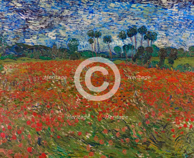 Poppy field, 1890. Artist: Gogh, Vincent, van (1853-1890)