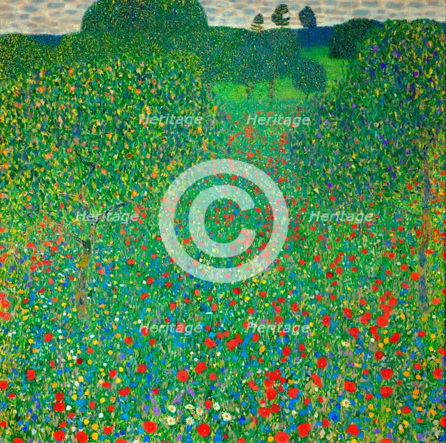 Poppy Field, 1907. Artist: Klimt, Gustav (1862-1918)