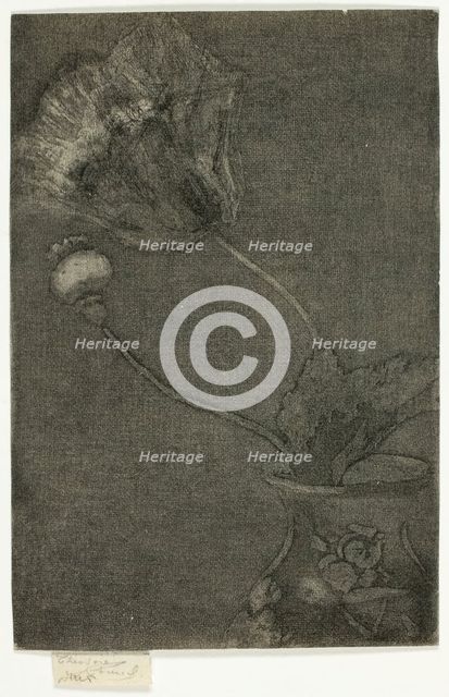 Poppy in a Vase, 1890-95. Creator: Theodore Roussel.
