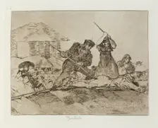 Populacho.; Los Desastres de la Guerra, Madrid 1863. Creator: Francisco Goya
