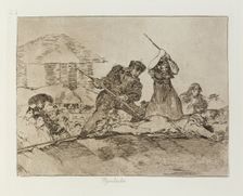Populacho.; Los Desastres de la Guerra, Madrid 1863. Creator: Francisco Goya