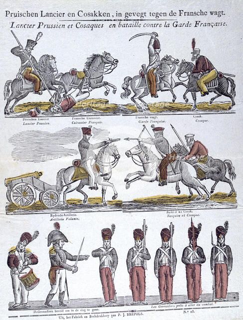 'Popular image of the Napoleonic wars', 19th century. Artist: Unknown
