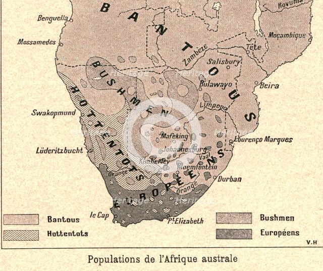 ''Populations de l'Afrique australe; Afrique Australe', 1914. Creator: Unknown.
