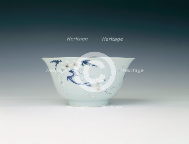Porcelain bowl, Qing dynasty, China, 1662-1677. Creator: Unknown.