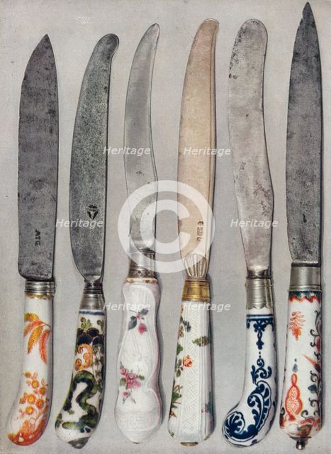 'Porcelain Knife Handles', 1912. Artist: Unknown.