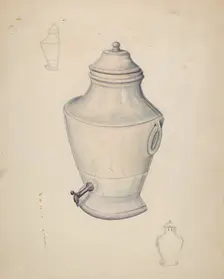 Porcelain Lavabo, c. 1938. Creator: Al Curry