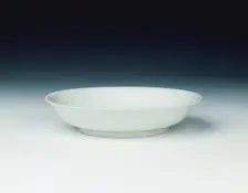 Porcelain saucer with a sweet white glaze, Zhengde period, Ming dynasty, China, 1506-1521. Creator: Unknown