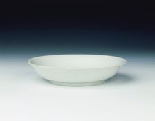 Porcelain saucer with a sweet white glaze, Zhengde period, Ming dynasty, China, 1506-1521. Creator: Unknown
