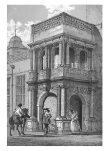 Porch at Audley End, Essex, c1840. Creator: Unknown