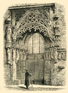 Porch of St. Sebald's Church, Nuremberg 1890. Creator: Unknown