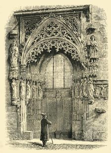 Porch of St. Sebald's Church, Nuremberg 1890. Creator: Unknown