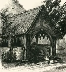 Porch of Stoke Pogis c1870