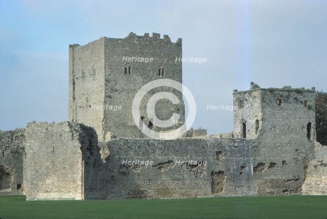 Porchester Castle, Hampshire, 20th century. Artist: CM Dixon.
