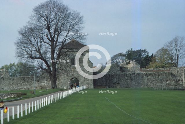 Porchester Castle. Hampshire, 20th century. Artist: CM Dixon.