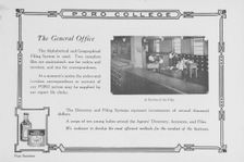 Poro College; The general office; A section of the files, 1922. Creator: Unknown