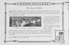 Poro College; The general office; Partial view of agents directory and accounts, 1922. Creator: Unknown