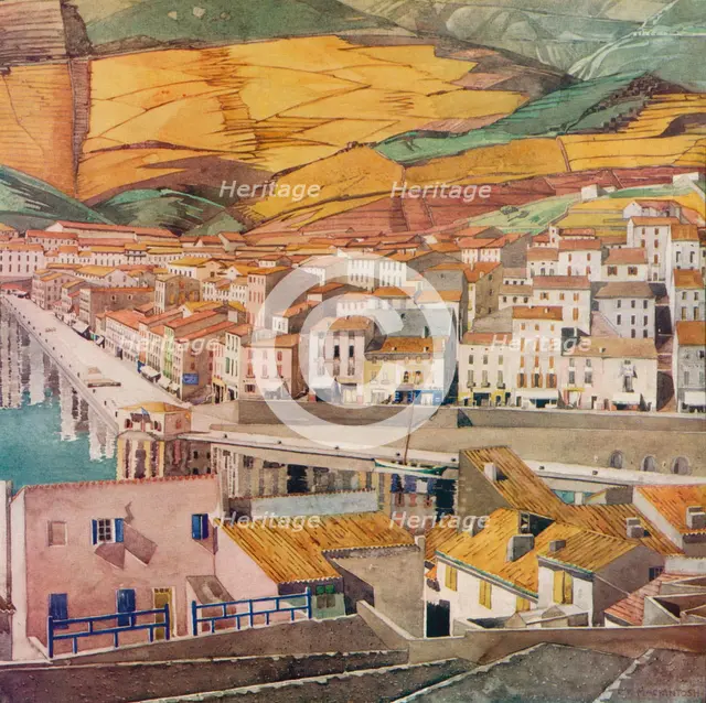 'Port Vendres, La Ville', c1925. Artist: Charles Rennie Mackintosh.