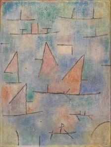 Port with sailboats (Hafen mit Segelschiffen), 1937. Creator: Klee, Paul (1879-1940)