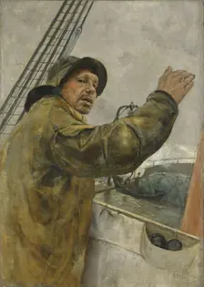 Port your Helm!, probably 1879. Creator: Christian Krohg
