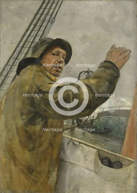 Port your Helm!, probably 1879. Creator: Christian Krohg.