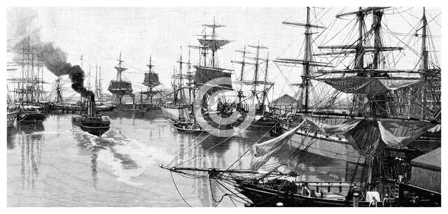 Port Adelaide, 1886. Artist: Unknown