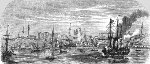 'Port and part of the town of Gallipoli', 1854. Creator: Unknown.