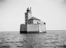 Port Austin Reef Light House, Point[e] Aux Barques, between 1900 and 1906. Creator: Unknown