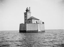 Port Austin Reef Light House, Point[e] Aux Barques, between 1900 and 1906. Creator: Unknown