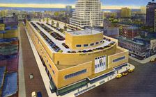 Port Authority Bus Terminal, facing west, New York City, New York, USA, 1951