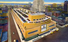 Port Authority Bus Terminal, facing west, New York City, New York, USA, 1951