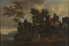 Port, between 1674 and 1717. Creator: Adriaen Frans Boudewyns
