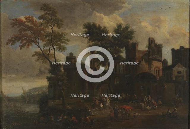 Port, between 1674 and 1717. Creator: Adriaen Frans Boudewyns.