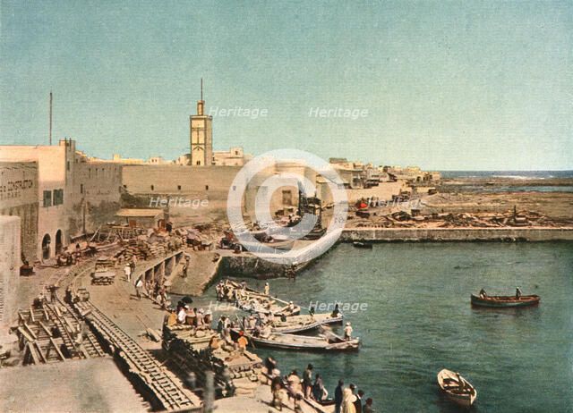 ''Port de Casablanca; Afrique du nord', 1914. Creator: Jules Gervais-Courtellemont.