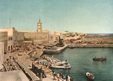 'Port de Casablanca; Afrique du nord 1914. Creator: Jules Gervais-Courtellemont