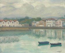 Port de Ciboure, Saint-Jean-de-Luz, 1927. Creator: Marquet, Pierre-Albert (1875-1947)