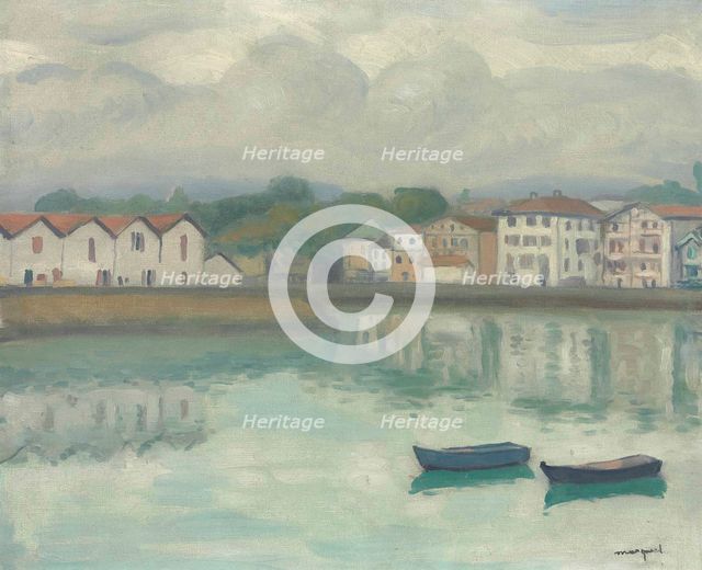 Port de Ciboure, Saint-Jean-de-Luz, 1927. Creator: Marquet, Pierre-Albert (1875-1947).