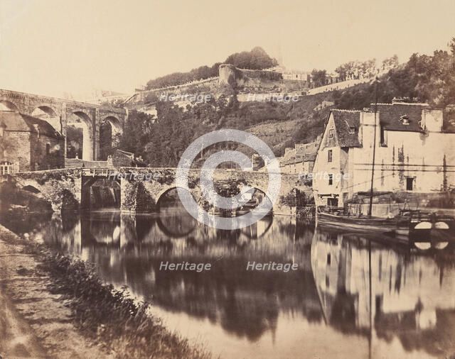 Port de Dinan, Brittany, 1856. Creator: WA Mansell.