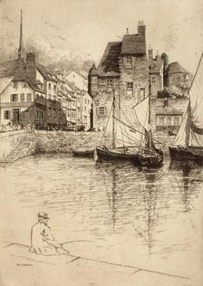 Port d'Honfleur, c1900-1938. Creator: George Charles Aid