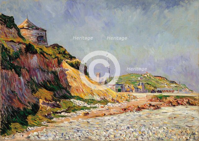 Port-en-Bessin, The Beach. Artist: Signac, Paul (1863-1935)