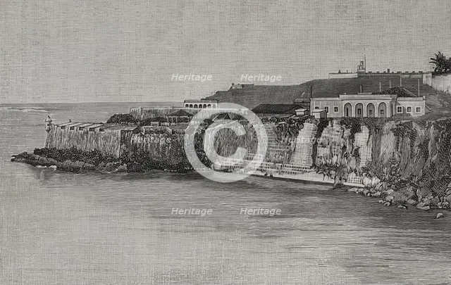 Port entrance, San Juan, Puerto Rico, 1898. Creator: Unknown.