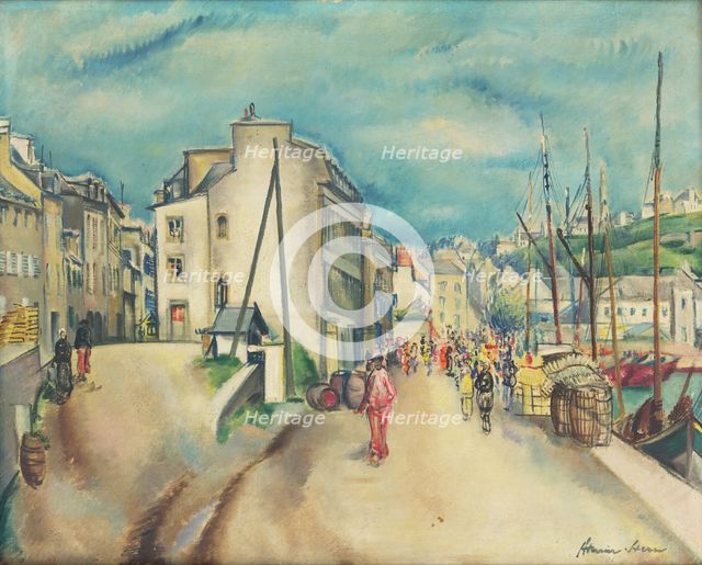 Port in Audierne, c1935. Creator: Armín Stern.