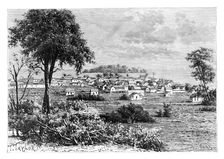 Port Limon and Uvas Island c1890.Artist: A Kohl