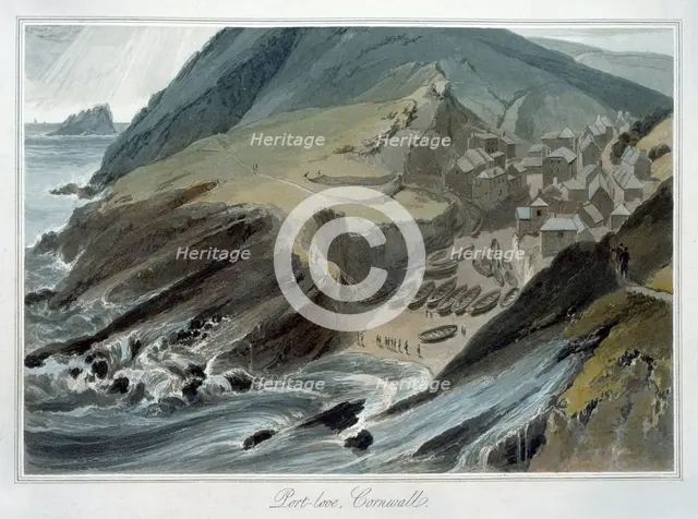 'Port Looe, Cornwall', 1814-1825. Creator: William Daniell.