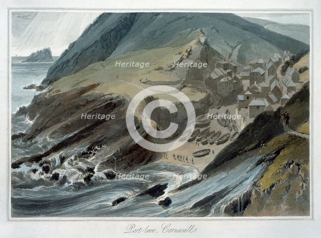 'Port Looe, Cornwall', 1814-1825. Creator: William Daniell.