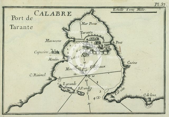 Port of Taranto (Tarentum), 1764.