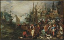 Port of Antwerp, 1600. Creator: Anonymous