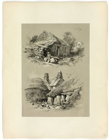 Port of Clwyd and South Brent, Devon, from Picturesque Selections, 1860. Creator: James Duffield Harding
