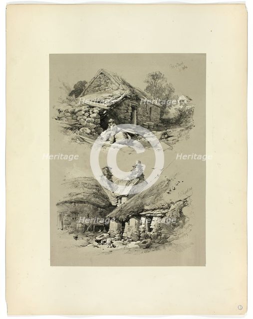Port of Clwyd and South Brent, Devon, from Picturesque Selections, 1860. Creator: James Duffield Harding.